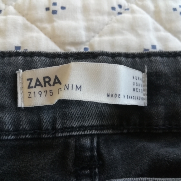 Zara Size 8 Skinny Leg Cut Gray Jeggings - Picture 7 of 12